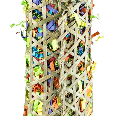 Back Zoo Nature Parakeet Woven Bamboo Pouch vogelspeelgoed