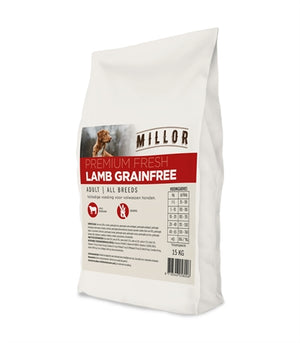 Millor Premium Fresh Adult Lamb Graanvrij hondenvoer droogvoer 15 kg