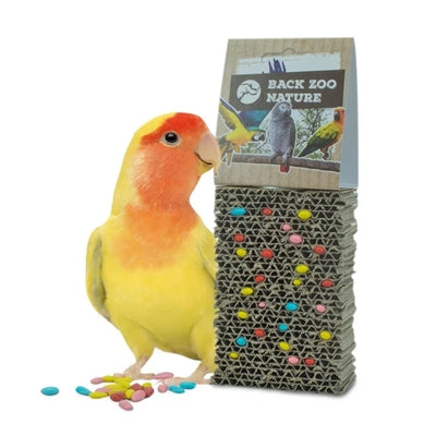 Back Zoo Nature Cardboard Treat Block vogelspeelgoed 14x8X4 cm