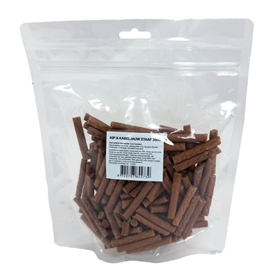 i am Mini Sticks Kip / Kabeljauw hondensnacks zacht 350 gr