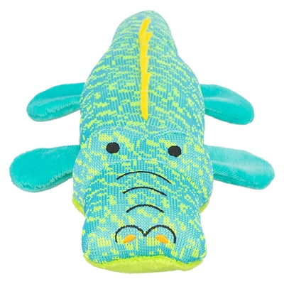 Trixie Krokodil Stof Aqua / Groen hondenspeelgoed 33x13,5x7,5 cm