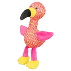 Trixie Flamingo Stof Roze / Geel hondenspeelgoed 32x12x11 cm