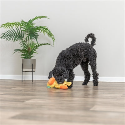 Trixie Aap Stof Geel / Oranje hondenspeelgoed 27x26x10,5 cm