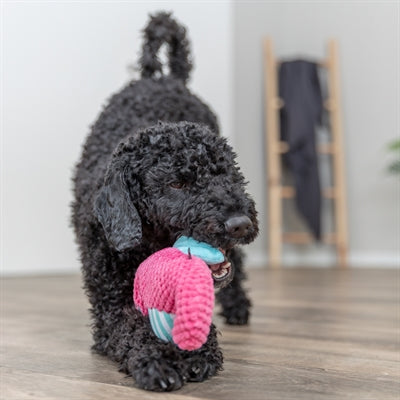 Trixie Zeepaard Stof Roze / Aqua hondenspeelgoed 28x15,5x7,5 cm