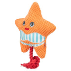 Trixie Zeester Met Flostouw Oranje hondenspeelgoed 22x18x7,5 cm