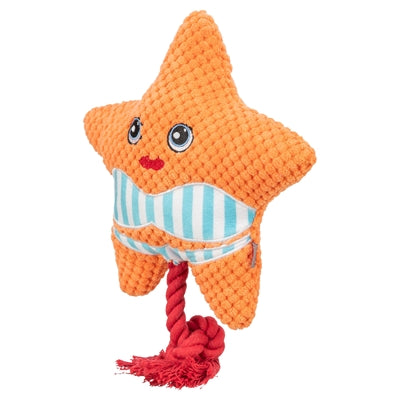 Trixie Zeester Met Flostouw Oranje hondenspeelgoed 22x18x7,5 cm