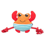 Trixie Krab Met Flostouw Oranje hondenspeelgoed 28x8,5x20,5 cm