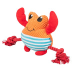 Trixie Krab Met Flostouw Oranje hondenspeelgoed 28x8,5x20,5 cm