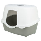 Trixie Kattenbak Davio Top Outdoor Met Kap Grijs / Wit 56x39x39 cm
