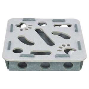 Trixie Hole'n'roll Box Vilt Grijs kattenspeelgoed 30x30x7,5 cm