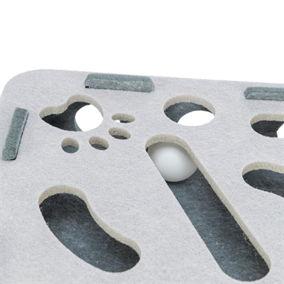 Trixie Hole'n'roll Box Vilt Grijs kattenspeelgoed 30x30x7,5 cm