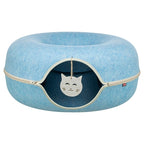 Trixie Speeldonut Vilt Blauw kattenspeelgoed 60x60 cm