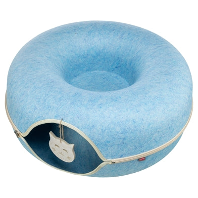 Trixie Speeldonut Vilt Blauw kattenspeelgoed 60x60 cm