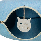 Trixie Speeldonut Vilt Blauw kattenspeelgoed 60x60 cm