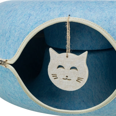 Trixie Speeldonut Vilt Blauw kattenspeelgoed 60x60 cm