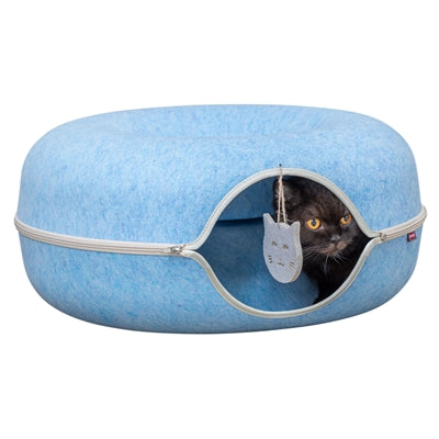 Trixie Speeldonut Vilt Blauw kattenspeelgoed 60x60 cm