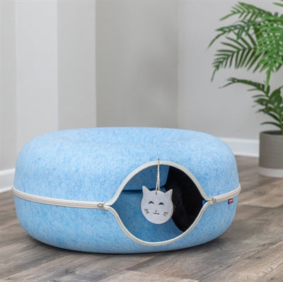Trixie Speeldonut Vilt Blauw kattenspeelgoed 60x60 cm