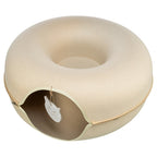 Trixie Speeldonut Vilt Beige kattenspeelgoed 60x60 cm