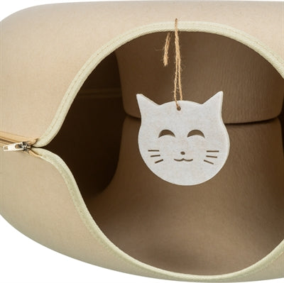 Trixie Speeldonut Vilt Beige kattenspeelgoed 60x60 cm