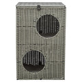 TRIXIE KATTENMAND AMALIA HOEKIG POLYRATTAN GRIJS 37X35X57 CM