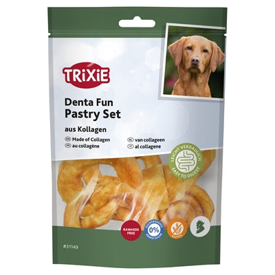 Trixie Denta Fun Pastry Met Collageen hondensnacks kauwsnack 100 gr