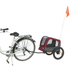 Trixie Hondenfietskar Grijs / Rood outdoor 61/125x56x64 cm