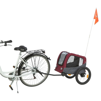 Trixie Hondenfietskar Grijs / Rood outdoor 61/125x56x64 cm