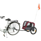 Trixie Hondenfietskar Grijs / Rood outdoor 61/125x56x64 cm