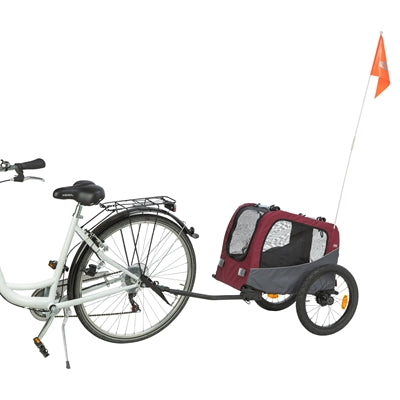 Trixie Hondenfietskar Grijs / Rood outdoor 61/125x56x64 cm