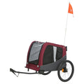TRIXIE HONDENFIETSKAT GRIJS / ROOD 80/145X75X86 CM