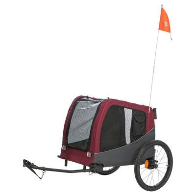Trixie Hondenfietskat Grijs / Rood outdoor