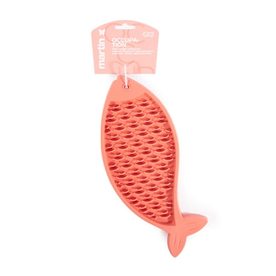 Martin Likmat Vis Siliconen Roze voerbak kat 28,5x14x1 cm
