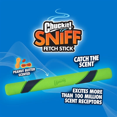 Chuckit Sniff Fetch Stick Pindakaasgeur hondenspeelgoed 28x3X2,5 cm