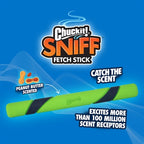 Chuckit Sniff Fetch Stick Pindakaasgeur hondenspeelgoed 28x3X2,5 cm