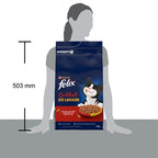 Felix Droog Dubbel zo Lekker Rund / Kip / Rode Biet kattenvoer droogvoer 4 kg