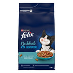 Felix Droog Dubbel zo Lekker Zalm / Vis / Rode Biet kattenvoer droogvoer 4 kg
