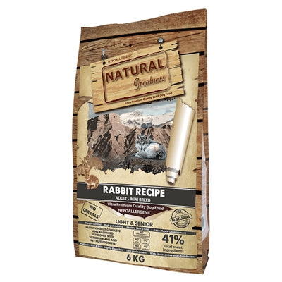Natural Greatness Rabbit Senior / Light Mini hondenvoer droogvoer