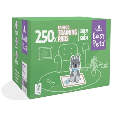 EASYPETS PUPPY TRAINING PADS BAMBOO 58X58 CM 250 ST