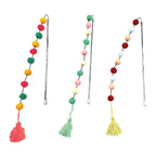 Croci Kattenhengel Pompom Assorti kattenspeelgoed 30x5 cm