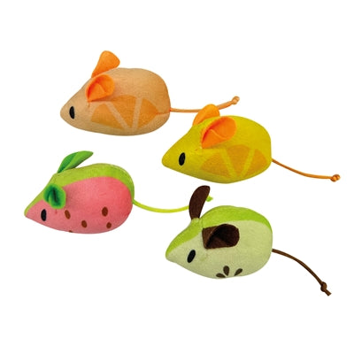 Croci Zomerse Fruitmuis Assorti kattenspeelgoed 7 cm