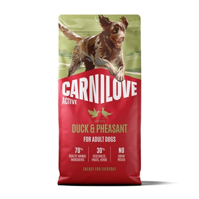 Carnilove Active Adult All Breeds Duck / Pheasant hondenvoer droogvoer