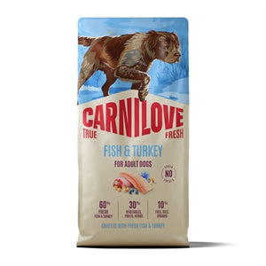 Carnilove True Fresh Adult All Breeds Fish / Turkey hondenvoer droogvoer 12 kg