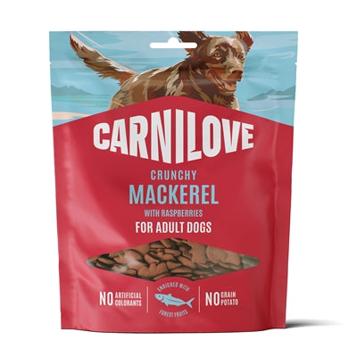 CARNILOVE CRUNCHY SNACK MACKEREL / RASPBERRIES 200 GR