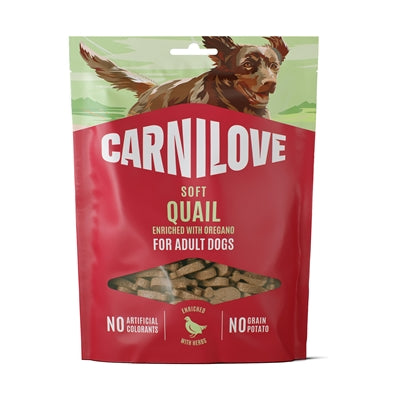 CARNILOVE SOFT SNACK QUAIL / OREGANO 200 GR