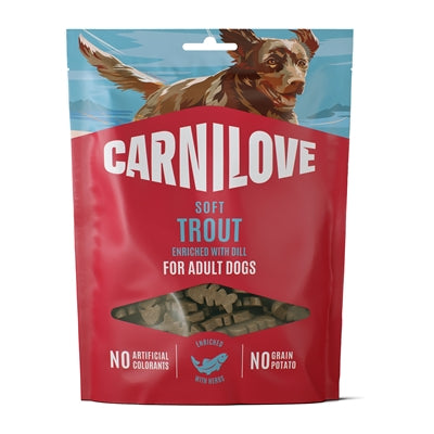 CARNILOVE SOFT SNACK TROUT / DILL 200 GR