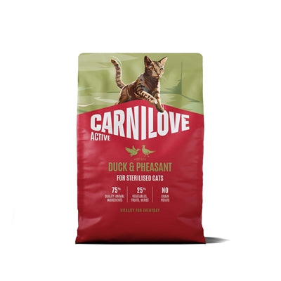 CARNILOVE ACTIVE ADULT STERILISED ALL BREEDS DUCK / PHEASANT 2 KG
