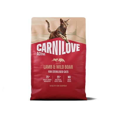 CARNILOVE ACTIVE ADULT STERILISED ALL BREEDS LAMB / WILD BOAR 2 KG