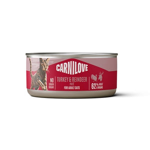 Carnilove Can Turkey / Reindeer kattenvoer natvoer 12x100 gr