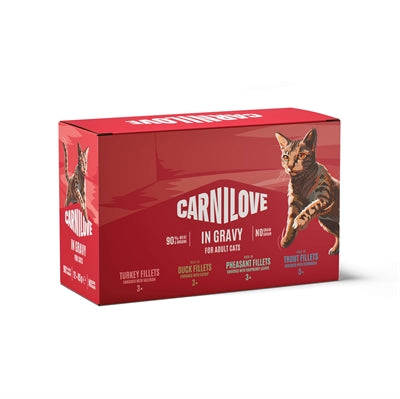 CARNILOVE POUCH MULTIPACK IN GRAVY