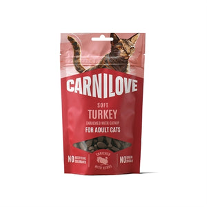 Carnilove Soft Snack Turkey / Catnip kattensnacks zacht 50 gr